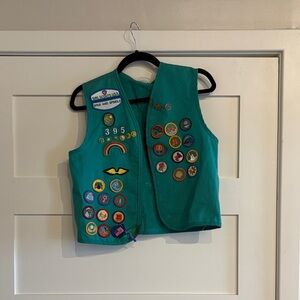 Girl Scouts Vest with Vibrant Patches